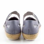 RIEKER 44896-15 E1/2 niebieskie półbuty damskie wl26
