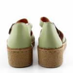 RIXA SHOES 58C2935 oliwkowe sandały damskie wl26