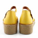 RIXA SHOES 58C2934 żółte sandały damskie wl26