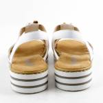 RIEKER V0656-80 białe sandały damskie wl26