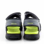 GEOX J45XC 015BC VANIETT C1267 szare limonka sandały dziewczynka wl26