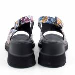 RIXA SHOES 58C2408 multikolor czarne sandały damskie wl26