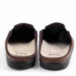 SCHOLL ELIO 24 MED MF015431019 brązowe pantofle męskie jz26