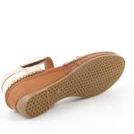 MANITU 910005-81 kremowe sandały półbuty*DL*