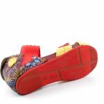 MACIEJKA 03375-43 czerwone żółte sandał damskie 03375-43/00-5