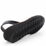 AVARCA 1275 brokat czarne sandały damskie