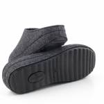 PANTO FINO 1830-M-46 SOWA czarne pantofle damskie