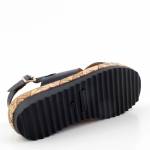 CAPRICE 28712-28 czarne brązowe sandały damskie 022