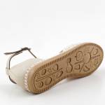 RAVINI caprito 1155 kremowe sandały damskie