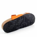 BRINKMANN 700669-62 pomarańczowe klapki damskiev wl25