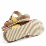 BLU SANDAL 8930 oliwkowe czerwone multi klapki damskie wl25 ESPANA IBIZA YOKONO *
