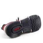 RIEKER 45973-36 bordowe półbuty damskie jz25
