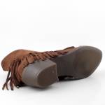 RYŁKO 4ZVI6_6TA brązowe botki damskie jz25