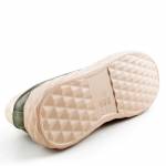 SERGIO LEONE SP-110 KHAKI zielone półbuty damskie wl26