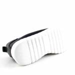 SERGIO LEONE SP-011 czarne białe półbutydamskie wl26