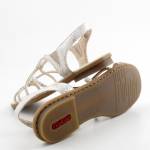 RIEKER 64270-60 srebrne sandały damskie wl26