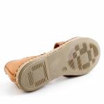 RAVINI 0171 brązowe sandały damskie wl26