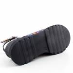 RIXA SHOES 58C2408 multikolor czarne sandały damskie wl26