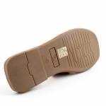 RAVINI 252-29645 brązowe klapki damskie wl26