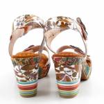 LAURA VITA 000768728FC multi camel sandałydamskie WL26