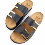 SCHOLL Monterey 2 STRAPS MED czarne klapki damskie MF305841004 OBUWIE MEDYCZNE wl25