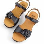 SCHOLL RAVELLO 2 STRAPS MED czarne sandały damskie wl25 MF320461004