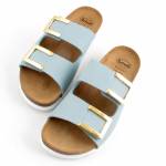 SCHOLL Monterey 2 STRAPS AD MED pale blue klapki damskie MF305831045 OBUWIE MEDYCZNE wl25