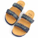 SCHOLL ZAFIRAH MED MF269911871 navy blue/multi klapki damskie wl25
