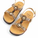 SCHOLL BOGOTA SANDAL MED brown brązowe sandały damskie MF320061011 wl25