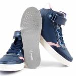 GEOX J568WH 0BCKN C0694 SKYLIN GIRL granatowe różowe półbuty dziewczęce jz25