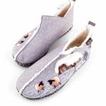 MANITU 340105-91 szare pantofle damskie jz25