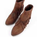 RYŁKO 4ZVI6_6TA brązowe botki damskie jz25