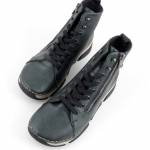 RIEKER 45920-54 zielone trzewiki damskie jz25