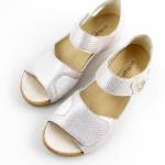 WALDLAUFER 342H80 302 120 beżowe złote sandały damskie TĘGOŚĆ H