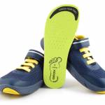 GEOX J65PDB 06K9J FOOT-RUN C0657 granatowe żółte półbuty młodzieżowe wl26