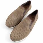 RIEKER 11955-64 beżowe półbuty męskie wl26