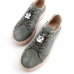 SERGIO LEONE SP-110 KHAKI zielone półbuty damskie wl26