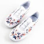 RIXA SHOES 58C3580_C MULTI białe kwiaty półbuty damskie wl26