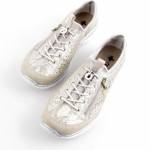 RIEKER L3252-92 F1/2 złote półbuty damskie wl26