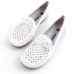 RIEKER L6352-80 E1/2 białe mokasyny półbuty damskie wl26