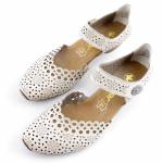 RIEKER 43753-60 E1/2 beżowe sandały damskie wl26