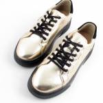 SERGIO LEONE SP-103 zlote półbuty damskie wl26