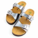 BRINKMANN 701164-09 multi srebrne klapki damskie wl26