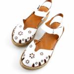 RIXA SHOES 58C2936 białe sandały damskie wl26