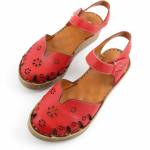 RIXA SHOES 58C2937 czerwone sandały damskie wl26