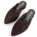 RYLKO C3BD5_3TYF brązowe klapki damskie wl26