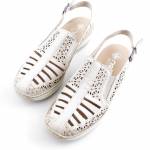 RIEKER 48763-60 beżowe sandały damskie wl26 TĘGOŚĆ E