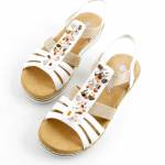 RIEKER V0656-80 białe sandały damskie wl26