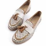 MACIEJKA HJ760-14 beżowe brązowe mokasyny damskie wl26