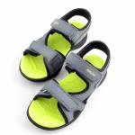 GEOX J45XC 015BC VANIETT C1267 szare limonka sandały dziewczynka wl26